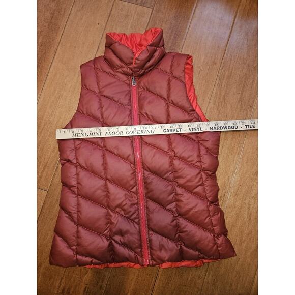 Patagonia Nano Air Puff Goose Down Reversible Women’s Vest Sz M Red - Picture 11 of 13